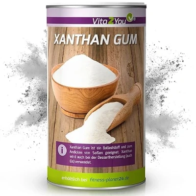 Abbildung von Vita2You Xanthan Gum 250g Bindemittel Glutenfrei Pulver in Lebensmittelqualität Stabilisator Vegan Premium Qualität