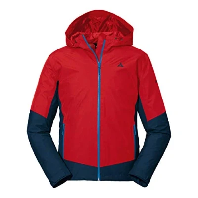 Abbildung von Schöffel Herren Jacket Wamberg M, winddichte, atmungsaktive Regenjacke, komfortable Outdoor Jacke, Wanderjacke mit verstellbarer Kapuze, goji berry, 50