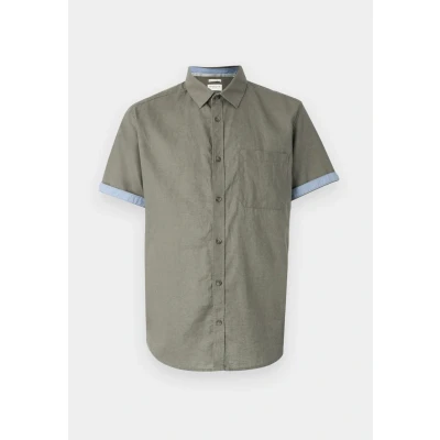 Abbildung von TOM Tailor Shirt Hemd, Herren, Größe: Medium, Smokey olive green