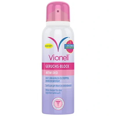 Abbildung von Vionell Intim Deo Damen, Intimdeodorant, Mild Deodorant Für Frauen, Hilft Gerüche Bis Zu 24 Stunden Verhindern, Mit Frischem, Zartem Duft, 125 ml