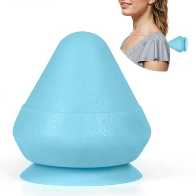 Abbildung von Belle Vous Blaues Triggerpunkte Selbstmassagegerät Handheld Gewebemassager für Schulter, Nacken, Rücken, Ganzkörper Triggerpunkt Drücker Nacken Trigger Massage