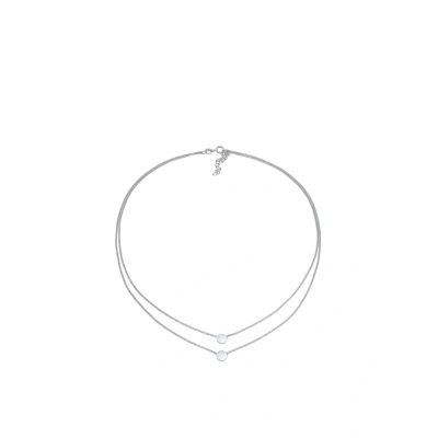 Abbildung von Elli Choker Layer LOOK Halskette, Damen, Größe: 36, Silber