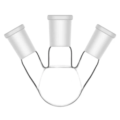 Abbildung von StonyLab 50ml 3 Neck Round Bottom Flask, Borosilikat Glas Dreihalskolben Flask Rundkolben RBF mit 24/40 Standard Taper Outer Joint, Glass Hals