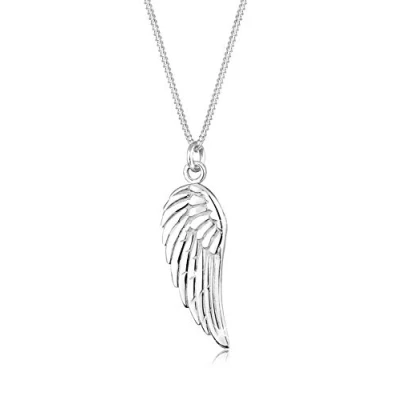Abbildung von Elli Halskette Damen Flügel Anhänger Engel Symbol Boho Trend in 925 Sterling Silber