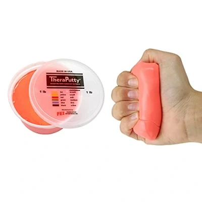 Abbildung von CanDo TheraPutty Therapie Knetmasse 450 g rot (leicht)