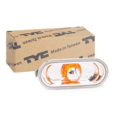 Abbildung von TYC 18 0605 01 2 Blinker orange beidseitig, seitlicher Einbau ohne Lampenträger VOLKSWAGEN: Caddy 3, Transporter 5, Multivan 5 (7HM, SEAT: Ibiza 3