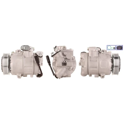 Abbildung von ELSTOCK 51 0132 Kompressor PAG 46 R 134a mit Dichtungen VOLKSWAGEN: Golf 4, Polo V Hatchback, IV SEAT: Ibiza 4 ST,