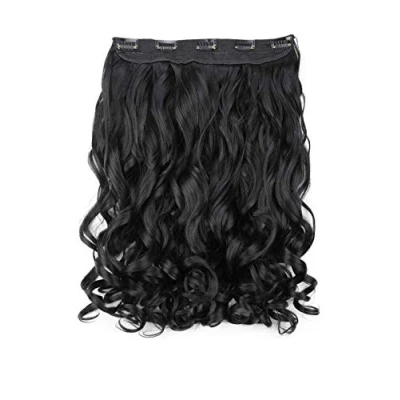 Abbildung von CAISHA 40cm 1 Teilig CLIP IN EXTENSIONS Sophia Haarteil Gewellt Tiefschwarz C51