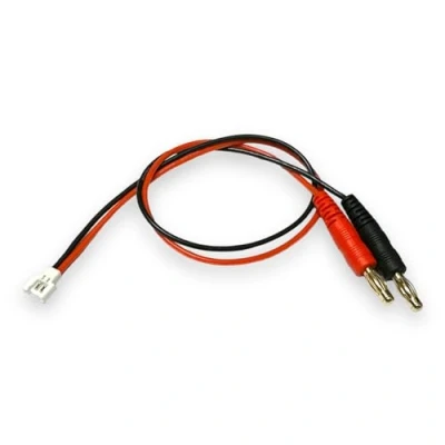 Abbildung von VUNIVERSUM Lipo Akku Ladekabel mit 2PIN 2.0 kompatibel zu Walkera Molex Stecker auf 4mm Bananenstecker Goldstecker 30cm 20AWG Silikon Kabel Modellbau
