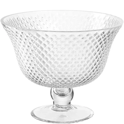 Abbildung von Leonardo Poesia Dekoschale aus Glas, Blumenvase mit Fuß, Höhe 19,5 cm, klar, 076435