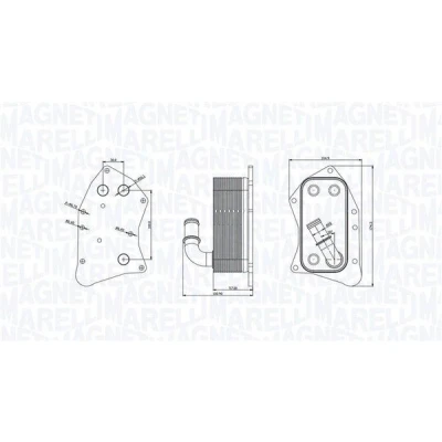 Abbildung von MAGNETI MARELLI 350300002300 Ölkühler OPEL: Zafira B, Astra H Caravan, Mokka / X