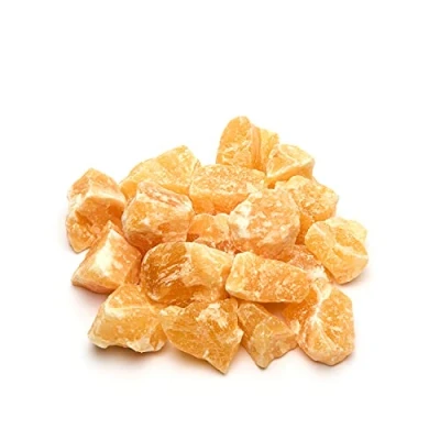Abbildung von PURAJA Orangencalcit Edelsteine Set Naturbelassene Premium Rohsteine Vielseitige Verwendung als Wassersteine, Heilsteine, Chakrasteine Sortenreine Kristalle