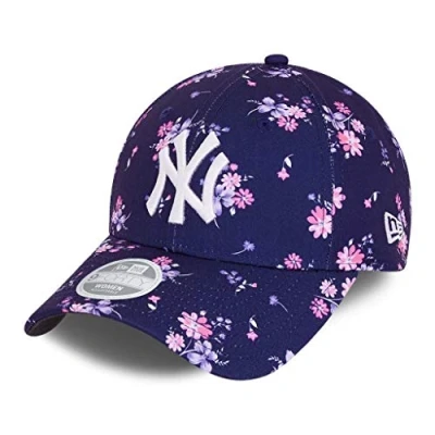 Abbildung von New Era York Yankees Cap MLB Basecap Blumenmuster Kappe Baseball Damen blau One Size