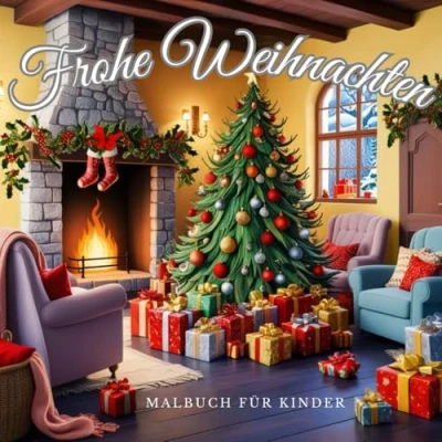 Abbildung von Frohe Weihnachten: Malbuch für Kinder, wunderschöne und besinnliche Motive die Weihnachtszeit zum Ausmalen