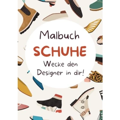 Abbildung von Malbuch: Schuhe wecke den Designer in dir!: Alle Schuhmodelle zum Ausmalen und genießen