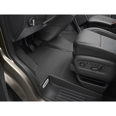 Abbildung von Volkswagen 7H1061500C82V Allwettermatten vorn *** Druckknopf (rund) Gummimatten 3 teilig Gummi Fußmatten mit Schriftzug