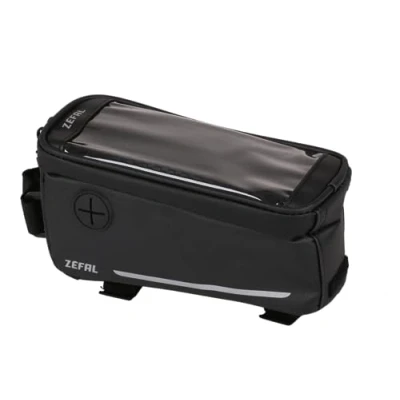 Abbildung von ZEFAL Console Pack T1 Rahmentasche mit integrierter Smartphone Halterung schwarz, 185x90x95mm, 0,8 L , Oberrohrtasche fürs Fahrrad Universal