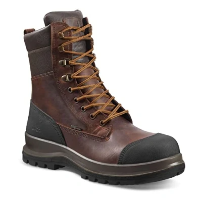 Abbildung von Carhartt Herren Detroit Rugged Flex® Wasserfester, 20 cm hoher S3 Sicherheitsstiefel, Dunkelbraun, 39