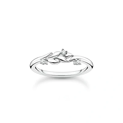 Abbildung von THOMAS SABO Ring Blätter mit Steinen 925 Sterling Silber TR2376 051 14 54