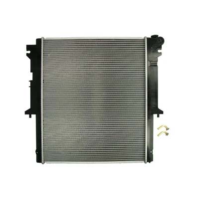 Abbildung von THERMOTEC D75013TT Kühler, Motorkühlung Aluminium für Fahrzeuge mit/ohne Klimaanlage 525 628 16 Schalt /optional Automatikgetriebe Kühlrippen gelötet