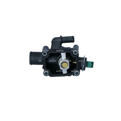 Abbildung von NRF 725081 Kühlwasserthermostat 91 mit Sensor, Dichtring Gehäuse PEUGEOT: 307 SW, 207 Hatchback, 206 CITROËN: C3 I Hatchback