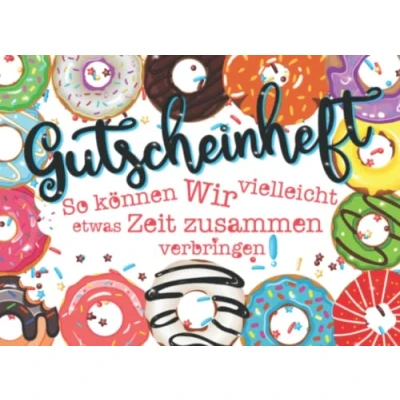Abbildung von Gutscheinheft: zum selber ausfüllen Farbiges Blanko Gutscheinbuch für Partner Freundin Kinder Geburtstag, Weihnachten oder Valentinstag ... Gutschein selbst gestalten Zeit schenken