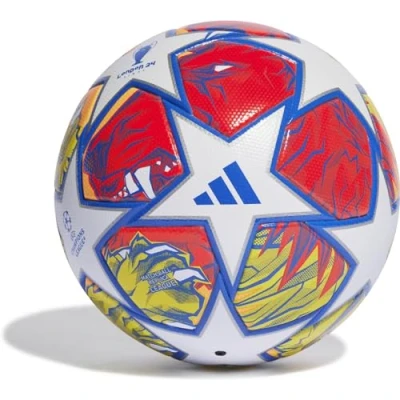 Abbildung von adidas Performance Fußball White glow blue flash orange, Größe: 5, orange