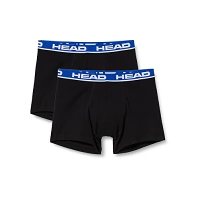 Abbildung von HEAD Herren Boxer Unterwäsche, Schwarz/Blau, XL (2er Pack)