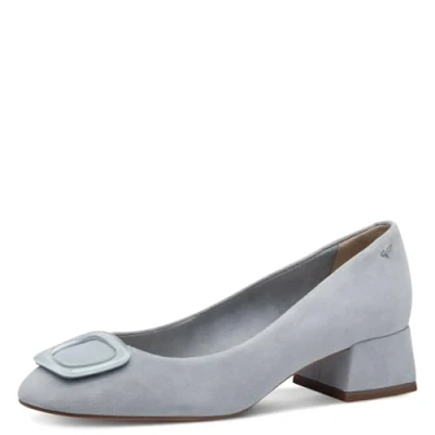 Abbildung von Tamaris Pumps Damen Blockabsatz blau,EU 41