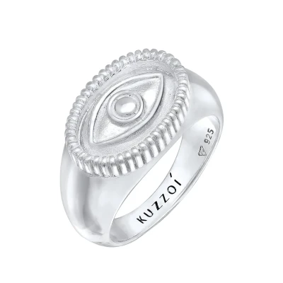 Abbildung von Kuzzoi EYE Ring, Herren, Größe: 62, Silber