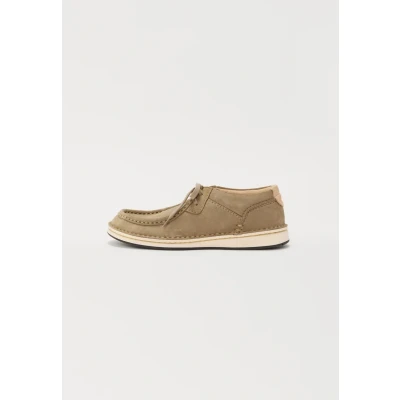 Abbildung von Birkenstock Pasadena Unisex BusinessSchnürer, Größe: 39, Taupe Veloursleder
