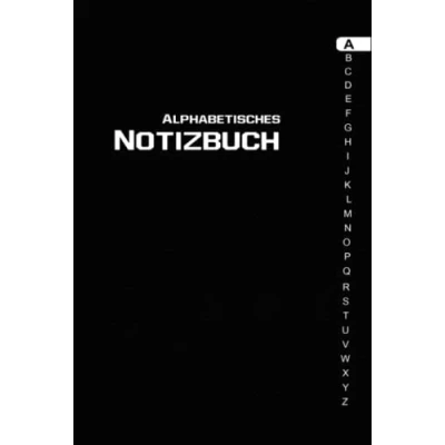Abbildung von Alphabetisches Notizbuch: Liniertes Tagebuch mit alphabetischen Registerkarten von A bis Z 04 Seiten für jeden Buchstaben Hardcover.