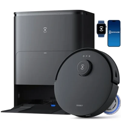 Abbildung von ECOVACS DEEBOT T30S PRO Saugroboter mit Wischfunktion, 11.000 Pa, ZeroTangle Technologie, 70C heißes Wasser Wischen beim Waschen, TruEdge™ Kantenwischen, 6.400mAh Batterie, AI Hindernisvermeidung
