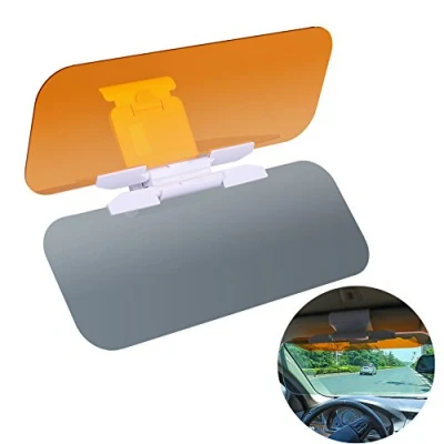 Abbildung von Auto Blendschutz，Blendschutz Sonnenblende 2 in 1 Tag Und Nacht Fahren mit Einstelltaste Blendschutz Anti UV Abblendbar