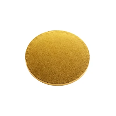 Abbildung von Dekora Tortenunterlage Rund Goldene Tortenplatte aus Pappe Wiederverwendbar 30 cm