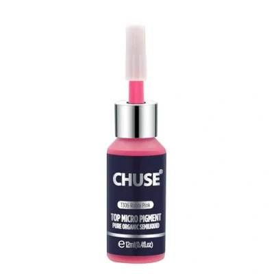 Abbildung von CHUSE T306 Bobbi Rosa Microblading Micro Pigment Permanent Make up Tattoo Ink kosmetische Farbe bestanden SGS, DermaTest 12 ml (0.4fl.oz)