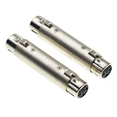 Abbildung von Keple XLR Buchse zu Adapter, 3 Pin Stecker Gender Changer Coupler Mic Line 2 Stück