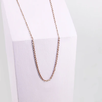 Abbildung von Ponytail&amp;Co Gliederkette flach und oval Roségold 38+6cm