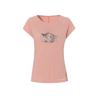 Abbildung von Vaude Tekoa Tshirt print, Damen, Größe: 38, Jade dusty fern