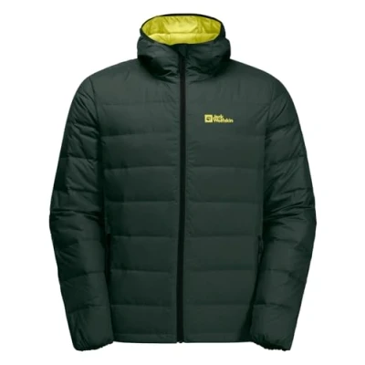 Abbildung von Jack Wolfskin Ather Daunenjacke Black olive firefly, Herren, Größe: XXL, firefly