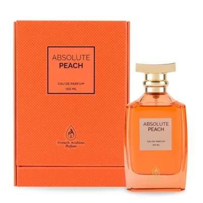 Abbildung von Absolute Peach Eau de Parfum 100 ml Unisex Frugrance mit einem bitteren Pfirsichduft, langer Halt, perfekt für Angelliebhaber, ideal bei warmem Wetter