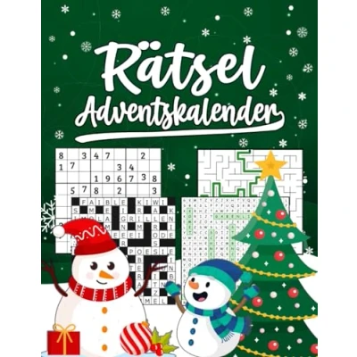 Abbildung von Rätsel Adventskalender: Großer Rätselspaß Für die ganze Familie mit kniffligen Sudokus, Wortsuchen etc. I Anfänger und Fortgeschrittene Inkl. Anleitung Lösungen