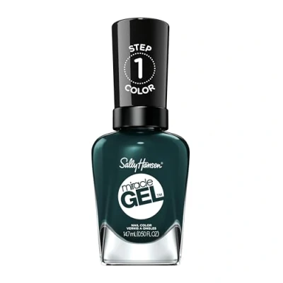 Abbildung von Sally Hansen Miracle Gel Nagellack, 676 Jealous Boyfriend, dunkles Grün, 15 g