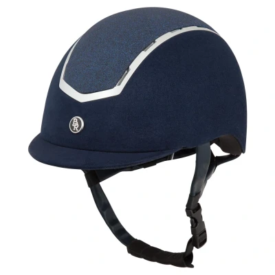Abbildung von BR Reithelm Sigma Microfaser mit Glitzer Top VG1 Navy 58/60