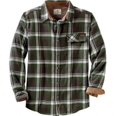Abbildung von Legendary Whitetails Herren Standard Buck Camp Flanellhemd, Mountain Charcoal Plaid, Größe S