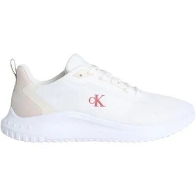 Abbildung von Calvin Klein Herren Runner Sneaker Eva Mix Mesh mit Logo, Weiß (Bright White//Moonstruck/Tandoori), 44