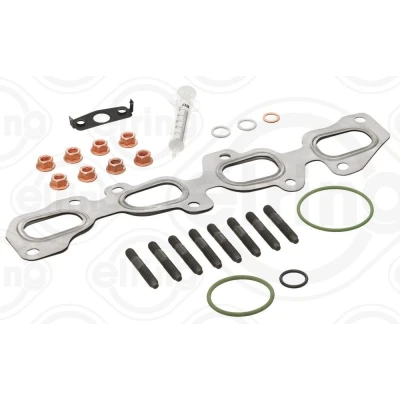 Abbildung von ELRING 388.780 Montagesatz, Lader mit Dichtungen Montageanleitung, Schrauben AUDI: A3 Sportback, Hatchback, VOLKSWAGEN: Golf 7