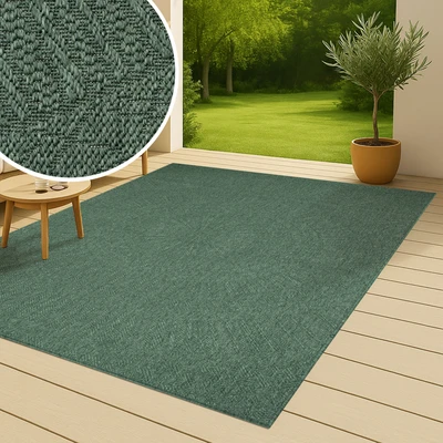 Abbildung von Bruno Banani Teppich "Solan, ethnisch, boho-inspiriert" rechteckig 5 mm Höhe Mandala, Kreise, In- und Outdoor geeignet, Camping, Balkon