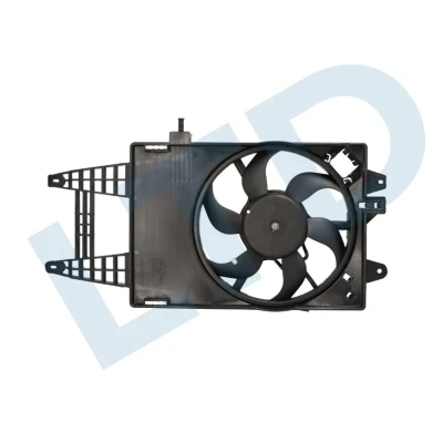 Abbildung von NRF 47243 Lüfter 315 12 66 mit Kühlerlüfterrahmen (Zarge) LANCIA: Ypsilon II