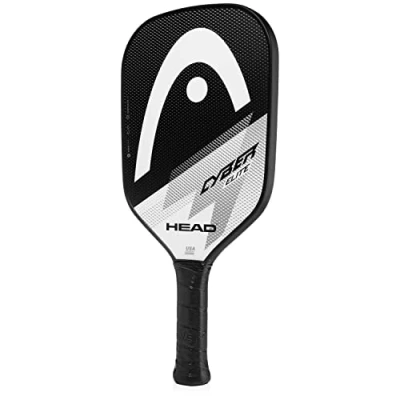 Abbildung von HEAD Cyber Elite Pickleball Paddel, Fiberglas Oberfläche, schwarz/weiß, Anfänger bis mittlere Stufen